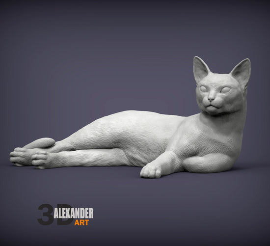 Abyssinian Cat Sculpture