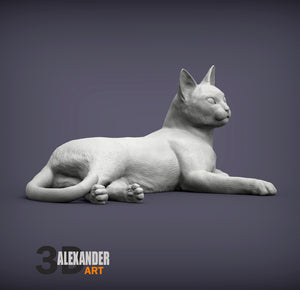 Abyssinian Cat Sculpture