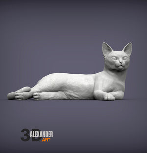 Abyssinian Cat Sculpture