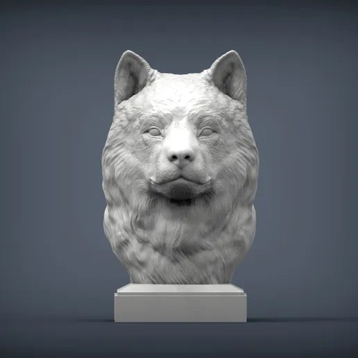 Alaskan Malamute Bust