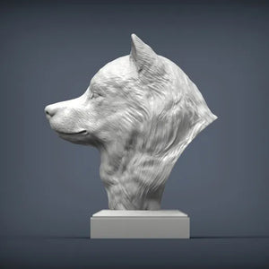 Alaskan Malamute Bust