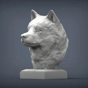 Alaskan Malamute Bust