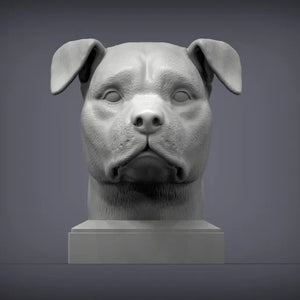 American Staffordshire Terrier Bust
