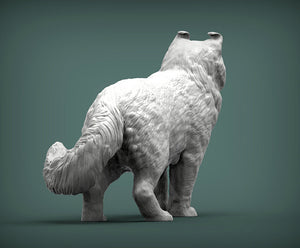 American Curl Cat Sculpture