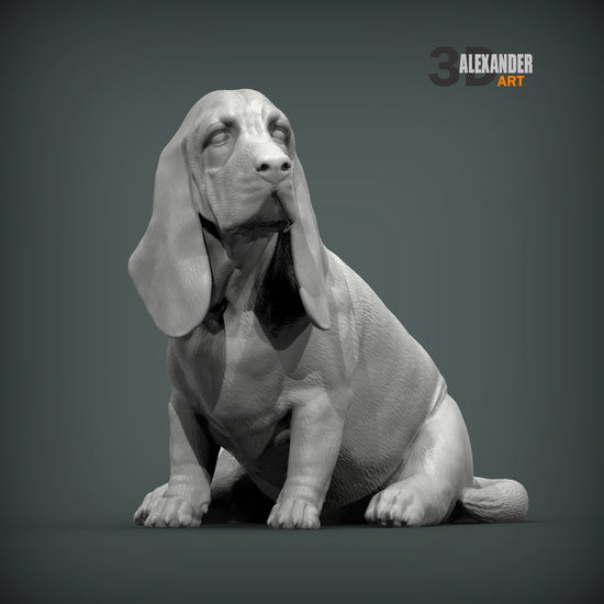 Basset Hound Sculpture