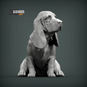 Basset Hound Sculpture