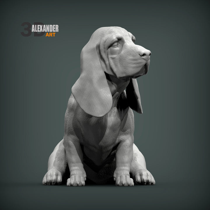 Basset Hound Sculpture