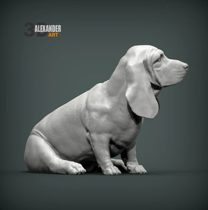 Basset Hound Sculpture