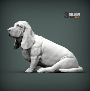 Basset Hound Sculpture