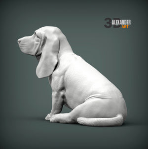 Basset Hound Sculpture