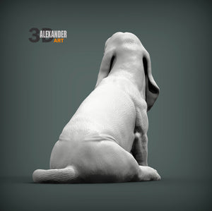 Basset Hound Sculpture