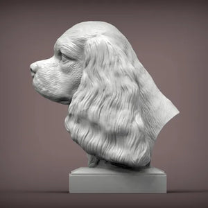 Cavalier King Charles Spaniel Bust