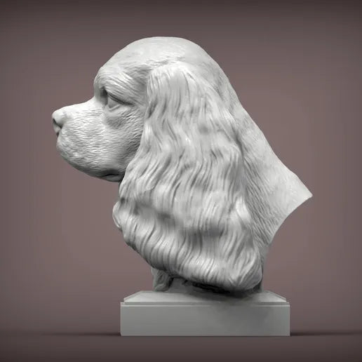 Cavalier King Charles Spaniel Bust