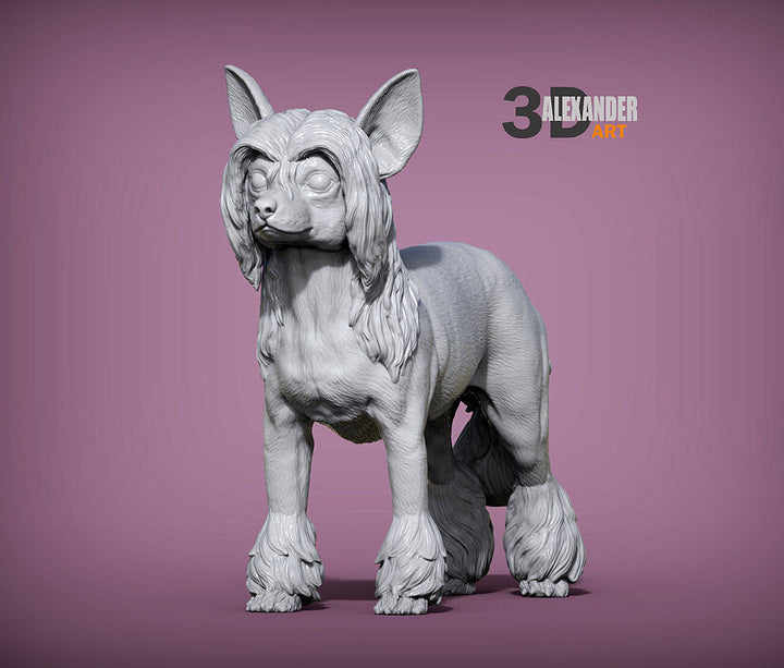 Chinese Crested Sculpture (Standing)