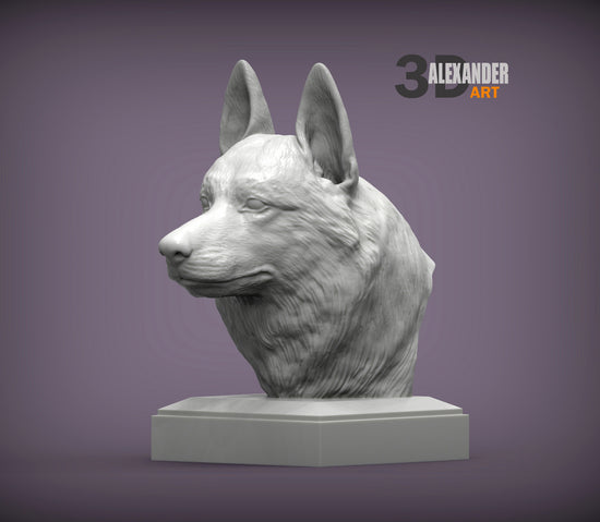 Czechoslovakian Wolfdog Bust