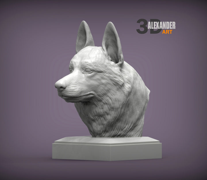 Czechoslovakian Wolfdog Bust