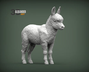 Baby Donkey Sculpture (Standing)