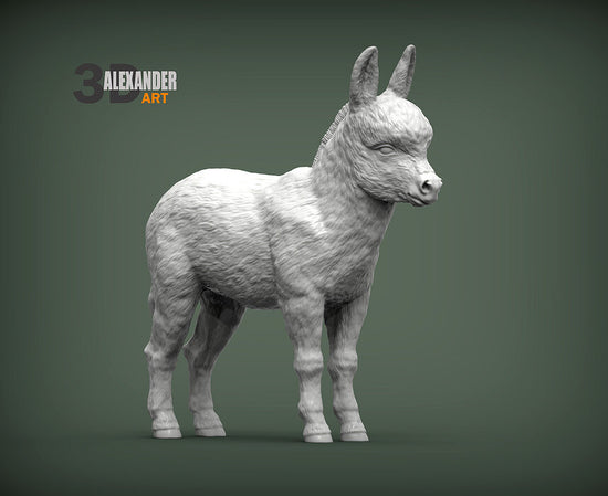 Baby Donkey Sculpture (Standing)