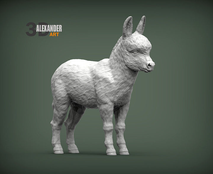 Baby Donkey Sculpture (Standing)