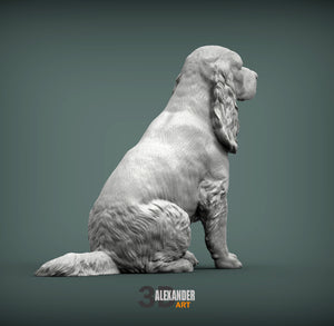 Cocker Spaniel Sculpture (Sitting)