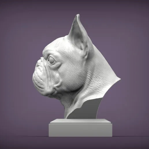 French Bulldog Bust