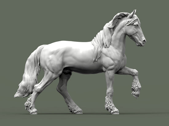 Friesian Horse Sculpture (Standing)