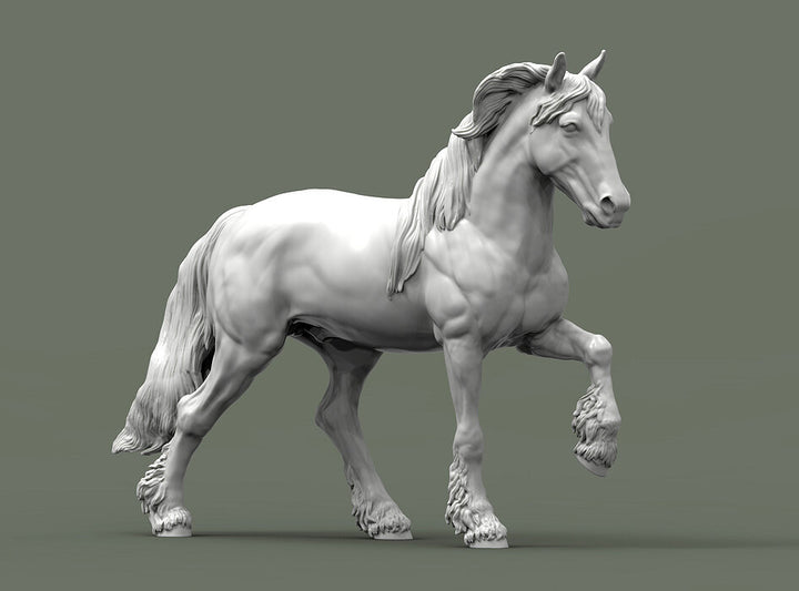 Friesian Horse Sculpture (Standing)