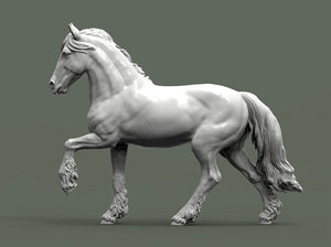 Friesian Horse Sculpture (Standing)