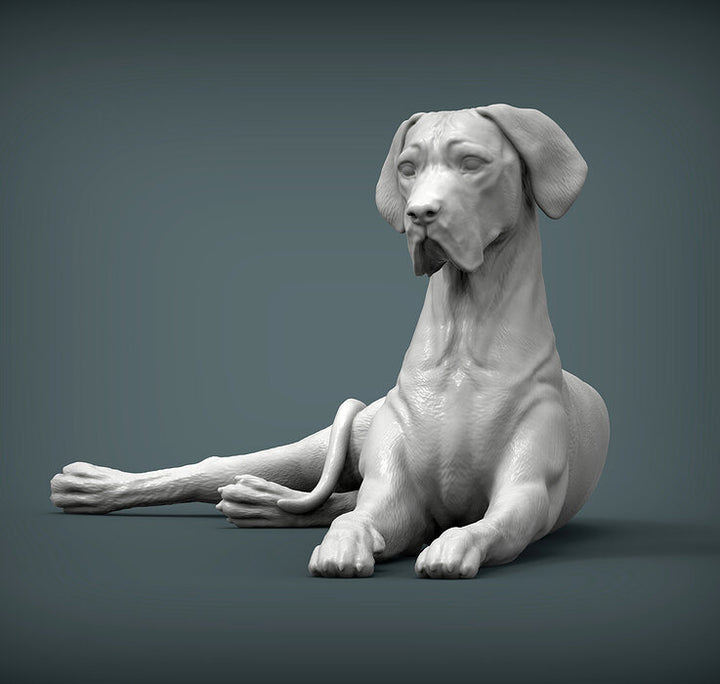 Great Dane Sculpture (Lying)
