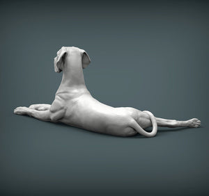 Great Dane Sculpture (Lying)