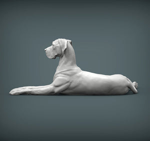 Great Dane Sculpture (Lying)