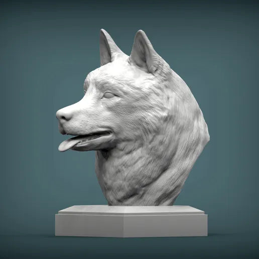 Siberian Husky Bust
