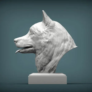 Siberian Husky Bust