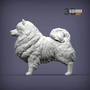 Keeshond Sculpture (Standing)
