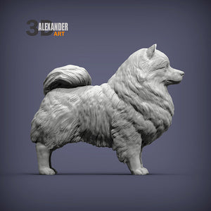 Keeshond Sculpture (Standing)