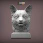 Pembroke Welsh Corgi Bust – Lifelike 3D Printed Dog Figurine