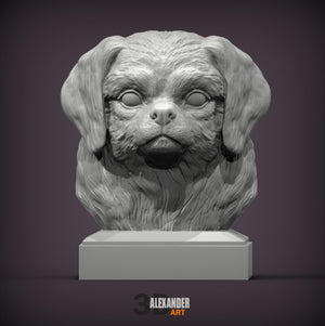 Tibetan Spaniel Bust
