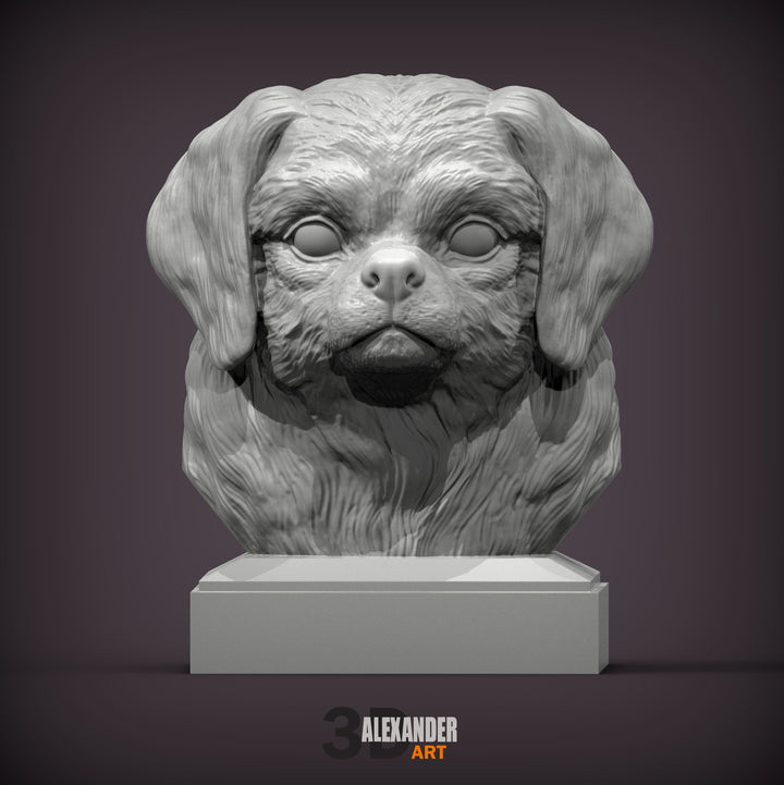 Tibetan Spaniel Bust