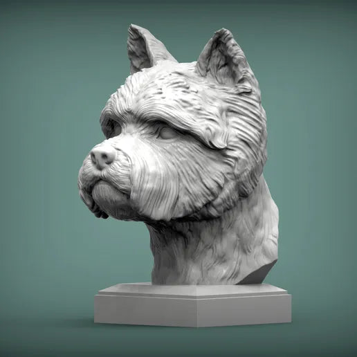 West Highland White Terrier Bust