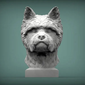 West Highland White Terrier Bust