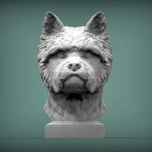 West Highland White Terrier Bust
