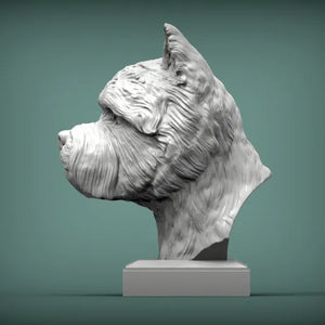 West Highland White Terrier Bust