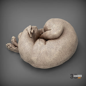 Whippet Sculpture Sleeping