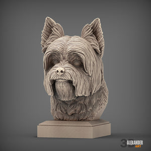 Yorkshire Terrier Bust