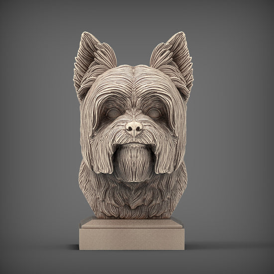 Yorkshire Terrier Bust