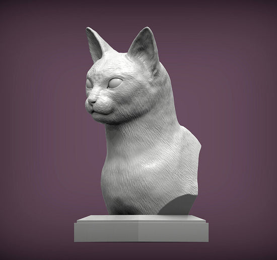 Abyssinian Cat Bust