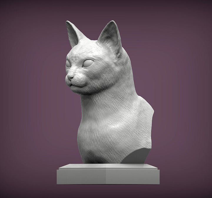 Abyssinian Cat Bust