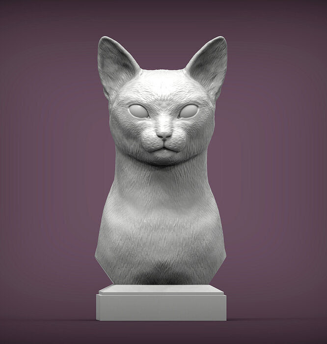 Abyssinian Cat Bust