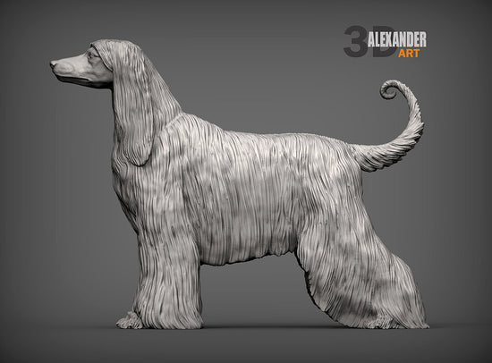 Afghan Hound Sculpture (Standing)