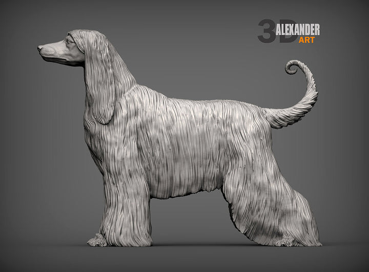 Afghan Hound Sculpture (Standing)